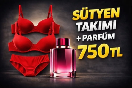 SÜTYEN TAKIMI+PARFÜM 750 TL